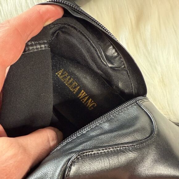 Azalea Wang Black Late Nights Over the Knee Boots - Picture 8 of 10